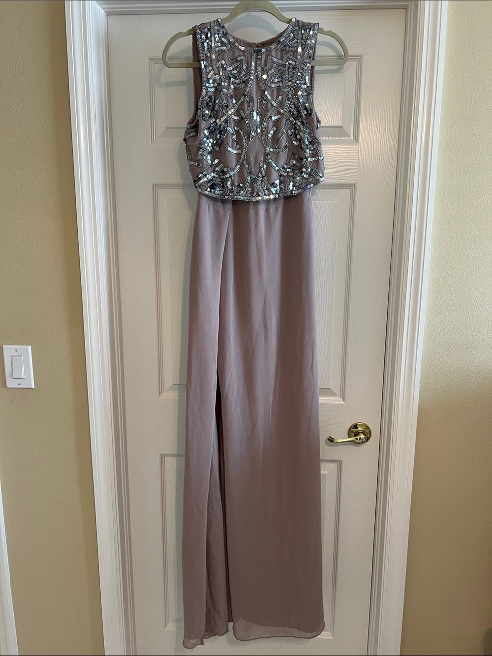 ASOS Mauve Beaded Tall Dress